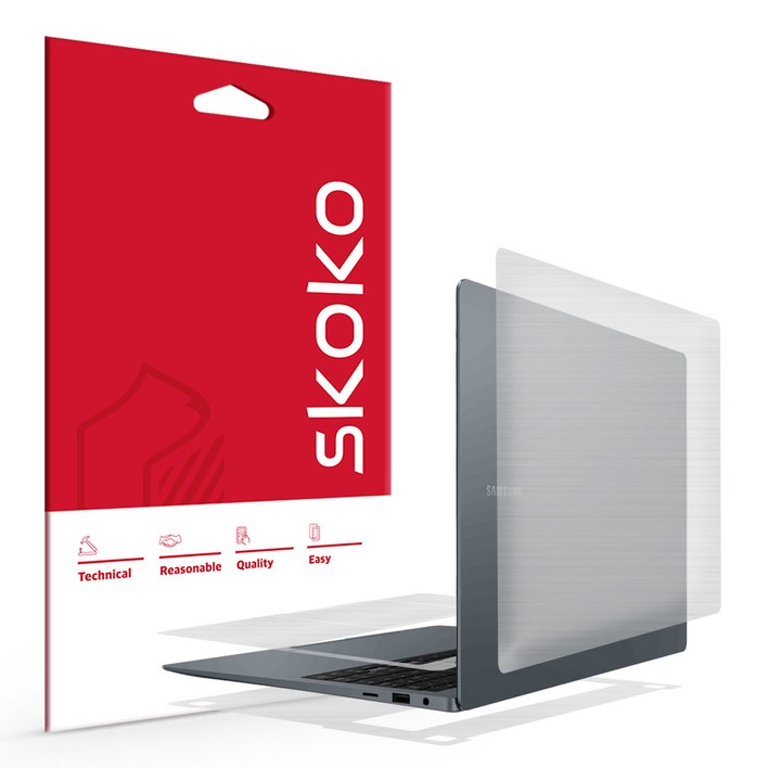 스코코 갤럭시북4 울트라 NT960XGL XGP 무광 전신 외부보호필름 세트