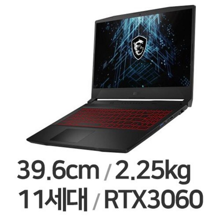 MSI GF시리즈 Sword GF66 A11UE i7 인텔 코어 11세대, RTX 3060 블랙 리퍼급 중고