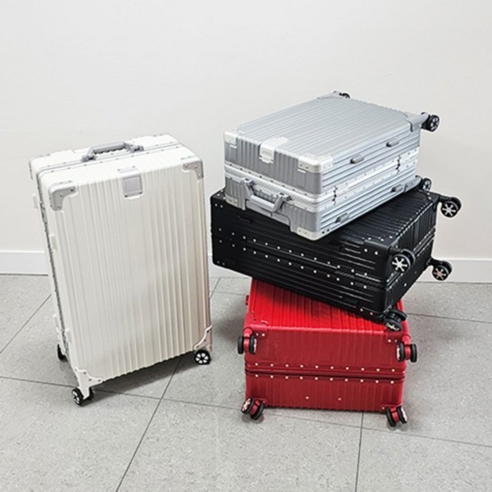 크롬메탈 연예인 여행용 캐리어 72cm(26인치) 76.5cm(28인치) 66cm(24인치)