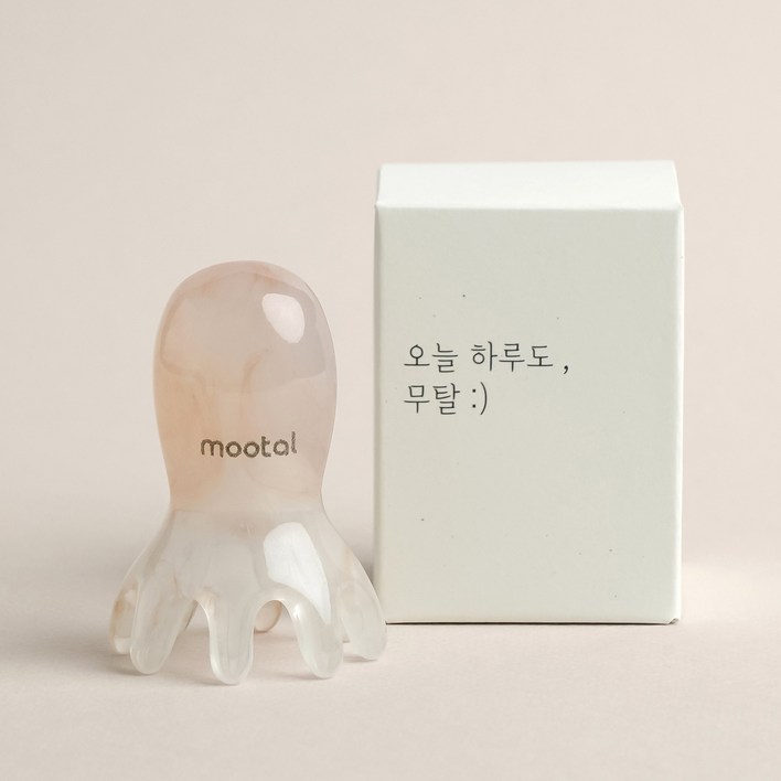 무탈 두피괄사 머리 지압 마사지기 문어