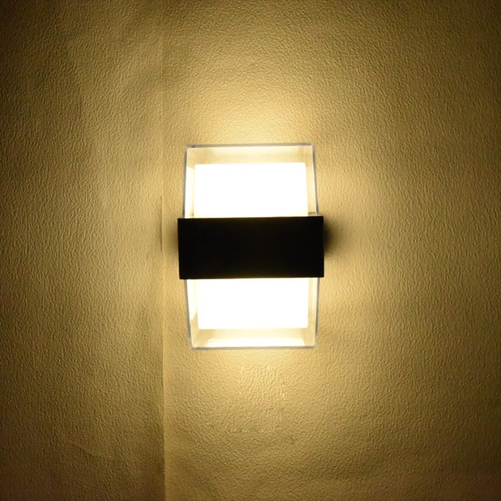 레미떼 방수 벽등 LED 벽조명(원형사각형)