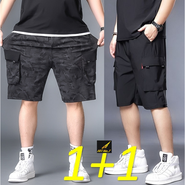 112벌세트 XL8XL 빅사이즈 남성 트레이닝바지 반바지 카고 반바지 스판 여름 건빵바지 SMHTP40