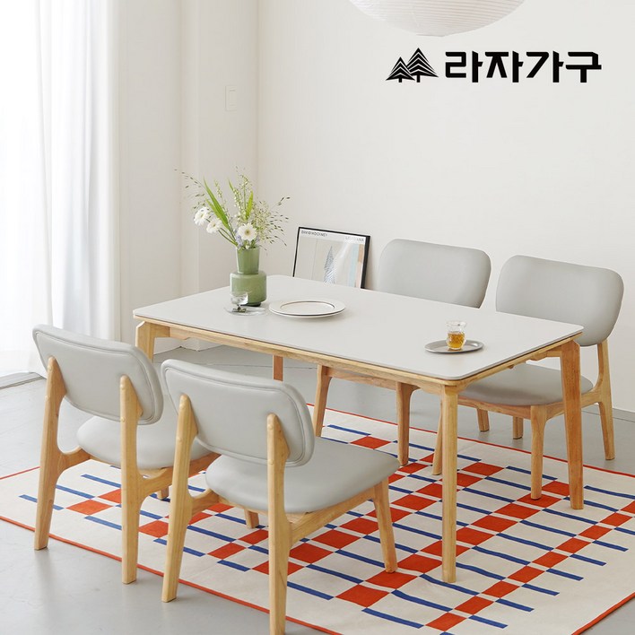 라자가구 브레드 낮은 4인 1400 세라믹 식탁 세트 의자형 라자가구 브레드 낮은 4인 1400 세라믹 식탁 세트 의자형