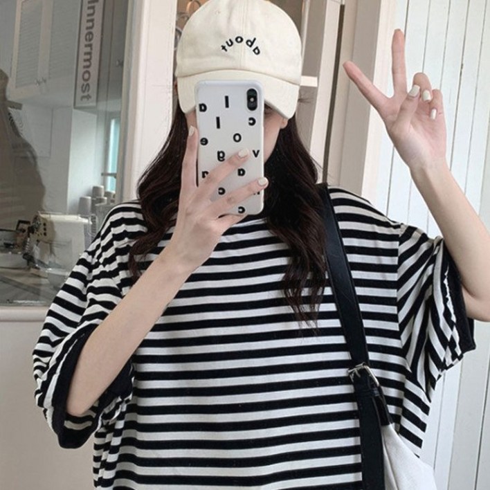 제니바코 오늘도 편안한 루즈핏 여름 반팔 원피스 11