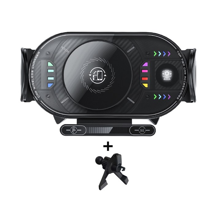 SEVOREN 차량휴대폰거치대 플립 대화면 호환 무선충전 차량용 핸드폰거치대 맥세이프거치대차량용 고속 무선충전 거치대 송풍구형대쉬보드형