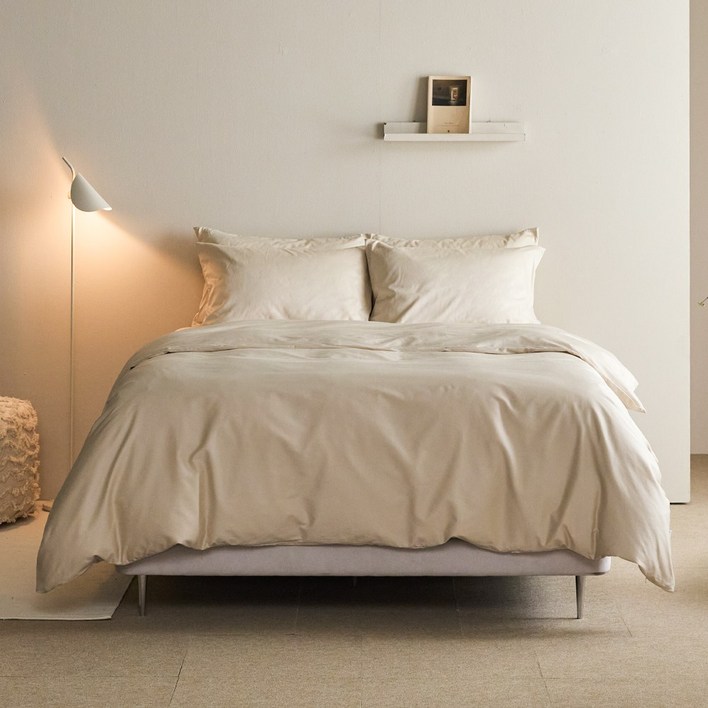 바운티풀 특급호텔침구 60수 사틴면 100% 300T 이불커버 솔리드 SS/Q/K(12컬러)