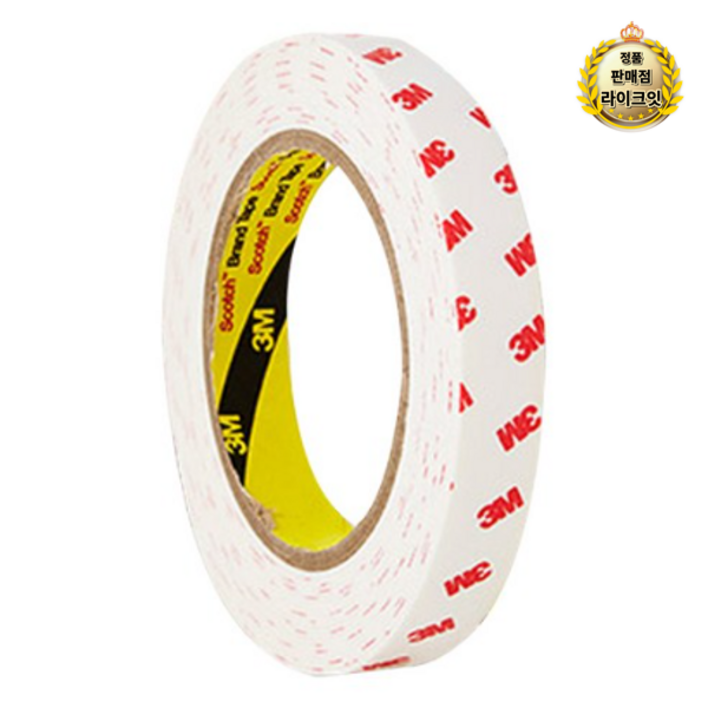 3M 스카치 다용도 폼 양면 테이프 18mm x 5m, 흰색, 2개