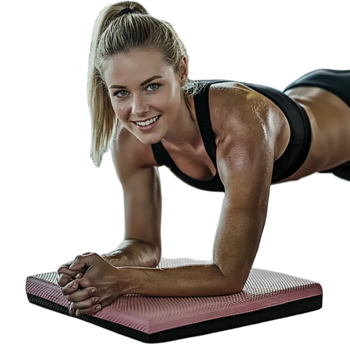 나나코지 밸런스 패드 데드리프트매트 프랭크 필라테스 논슬립 발란스 패드 50404cm, 핑크