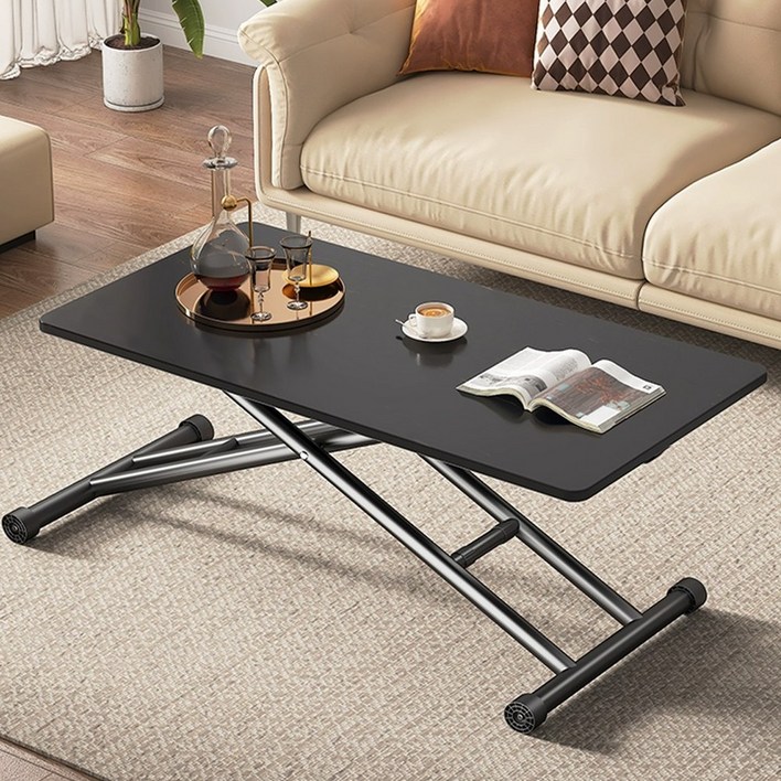 하루꿈 접이식 높이조절 테이블 쇼파 다용도 티테이블 거실 식탁 책상 탁자