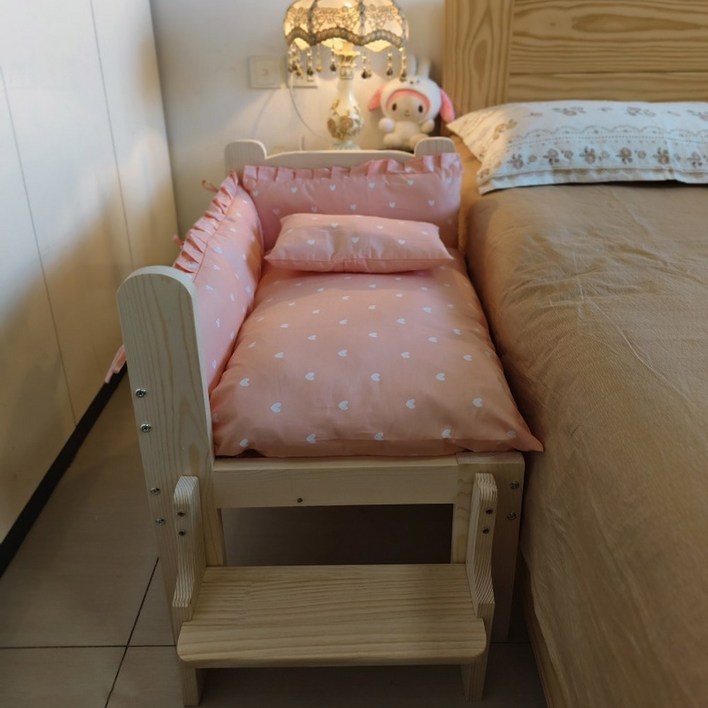 고양이와 강아지를 위한 이 53x38cm 잘되는 중소형견 플랫폼이 S 원목 하우스 수면 넓은 조절 고양이 침대 사계절용 A2 높이 있는