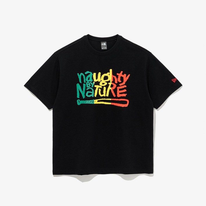국내매장정품 뉴에라 티셔츠 반팔 긴팔 너티 바이 네이쳐 블랙 14699081 간편한 봄 뉴에라여성 뉴에라캡 산책 면티 뉴에라mlb 여성 뉴에라남성