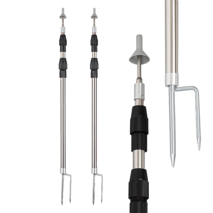 아띠꼴로 슬라이드 타프 폴대 캠핑 텐트 그늘막 지지대 2개1세트, 1세트