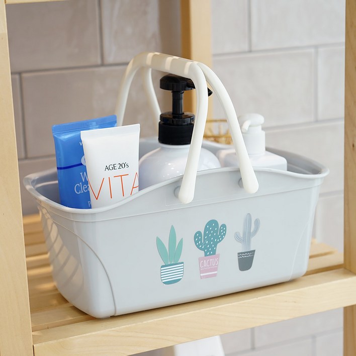 국내생산 칵투스 물빠짐 목욕바구니 욕실의자 모음