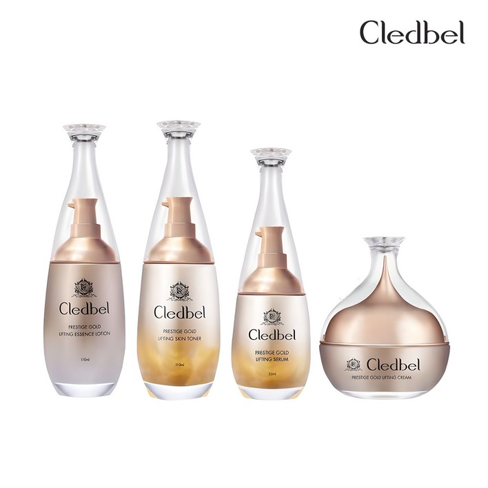 끌레드벨 프레스티지 골드 리프팅 기초화장품 4종