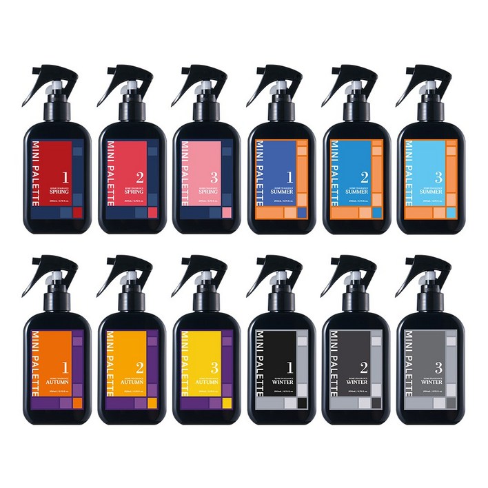 미니파레트 아트 공간향수 200mL 택1, 12가지향기 선택 달콤한과일 깨끗한그린티 자연허브인센스 머스크 퍼퓸 미스트