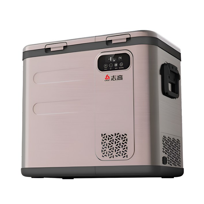 아이스트립 실속형 차량용 냉장고 화물차 캠핑 휴대용 대용량 가정용 차박 냉동고, 차량 가정 겸용 핑크색, 59L