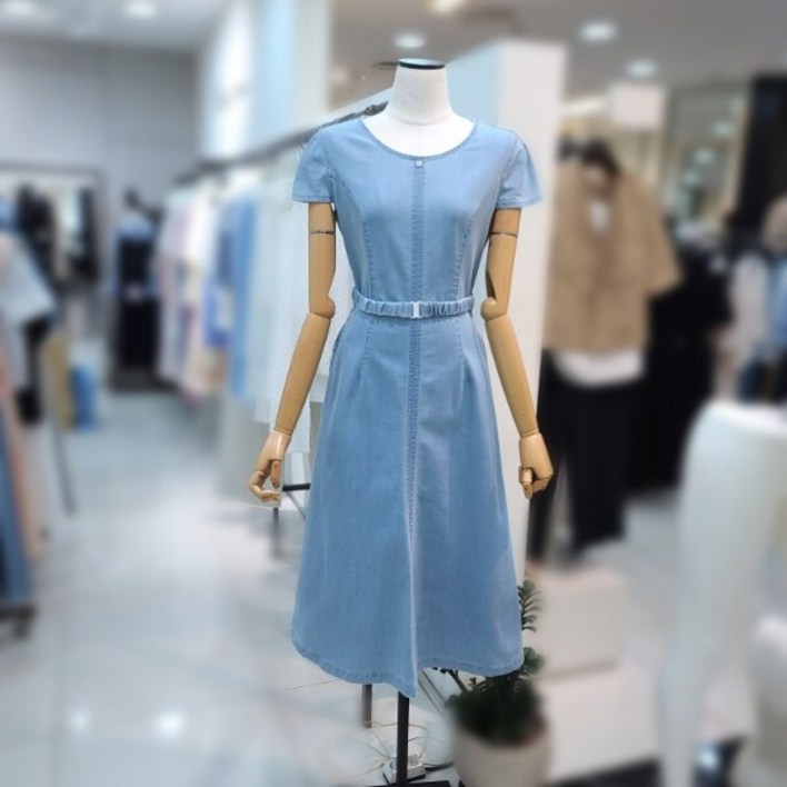 잇미샤 잇미샤 플레어쿨링데님원피스ITP6DOP740