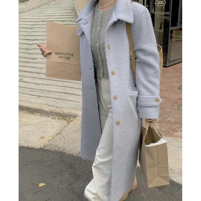 피오나 여성 울 롱코트 가을 겨울 패션