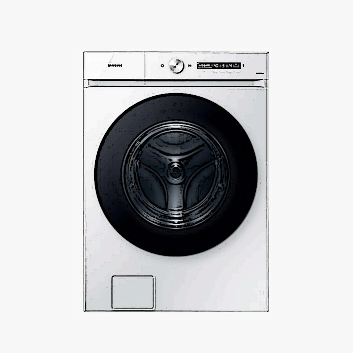 [삼성전자] 드럼세탁기 비스포크 그랑데 AI 21kg, 화이트 WF21CB6650BW
