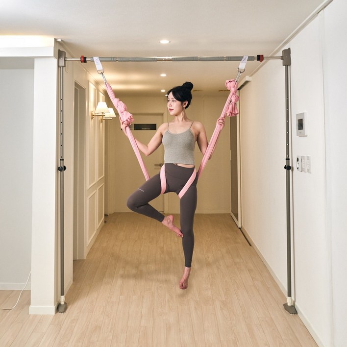 라라비 스탠드 철봉 방문 문틀 풀업바 와이드복도형 130180cm