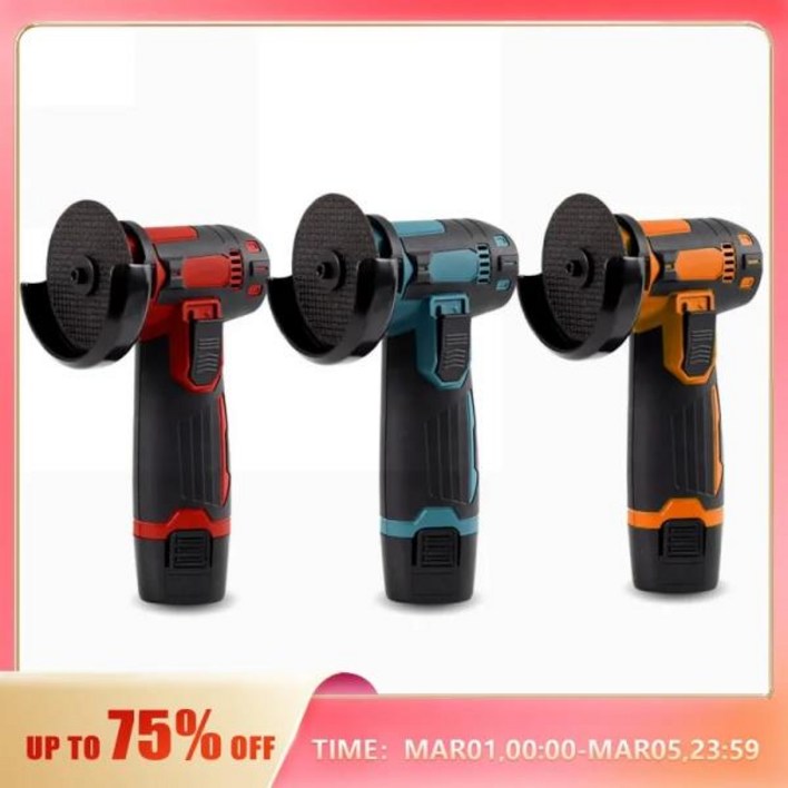 미니 앵글 연마기 충전식 연삭 공구, 다이아몬드 절단용 연마기, 무선 전동 12V