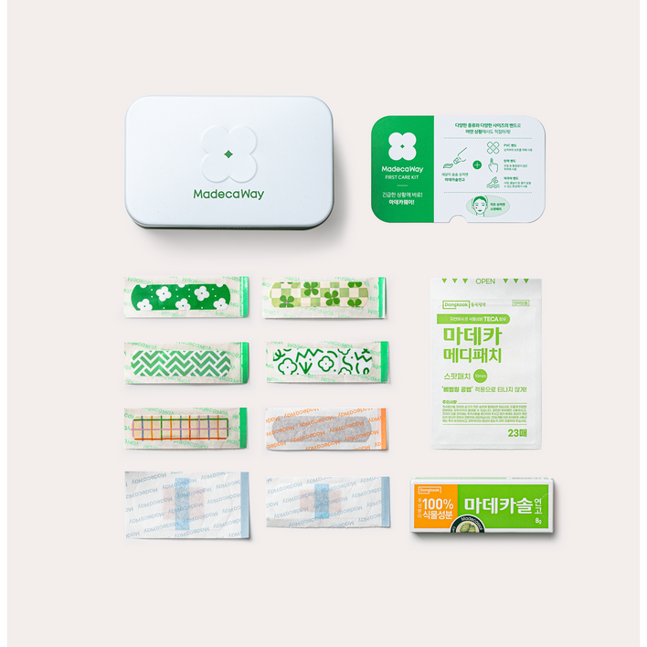 동국제약 야외활동 연고 상처소독 마데카웨이 케어키트연고밴드 올인원 키트