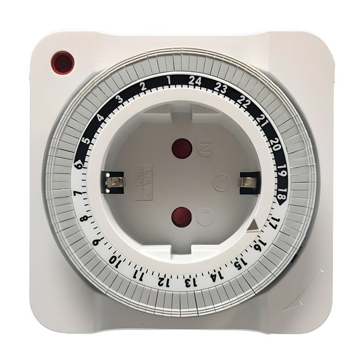 SMIT 24시간 타이머 스위치 콘센트 SITA10C, 8cm, 1개