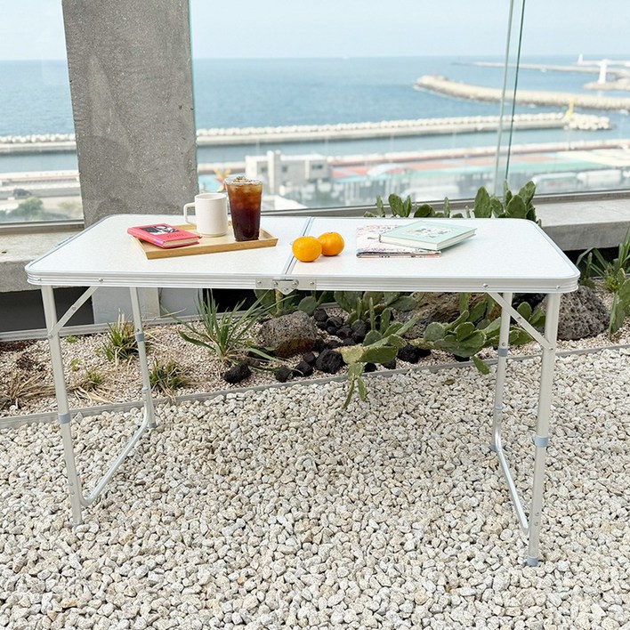 쿠웅샵 캠핑테이블대 120x60x55 62 70cm 3단폴딩  가운데 구멍 없음X, 단일 색상