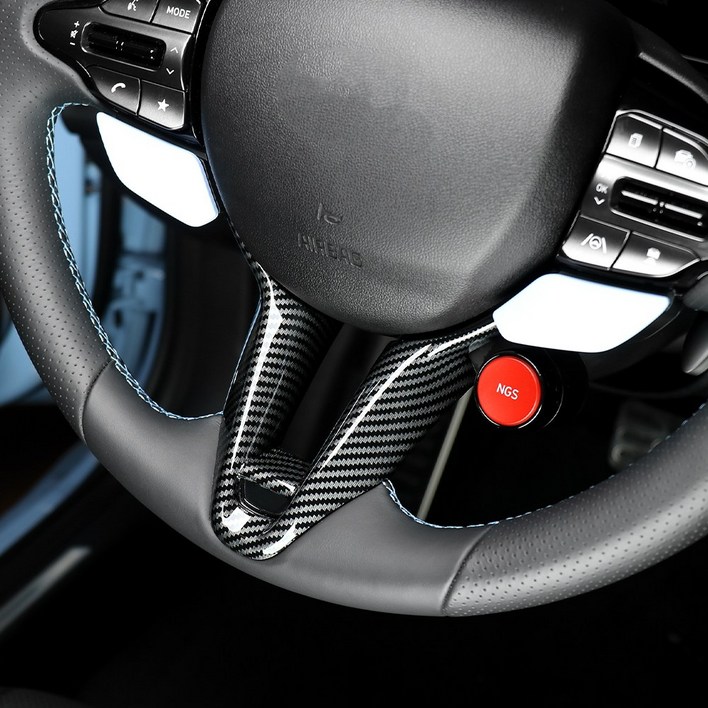 유투카 호환 아반떼 N 핸들프레임 하단 커버 카본 몰딩, 핸들프레임 하단 1P카본 B타입