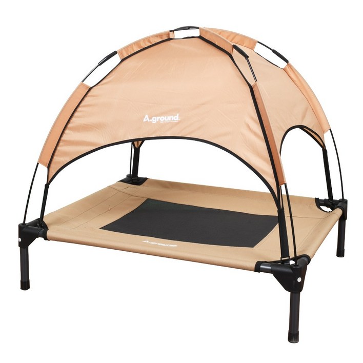 에이그라운드 베드독 강아지 캠핑 의자 침대 텐트 고양이 애견 캠핑 용품, 탄색
