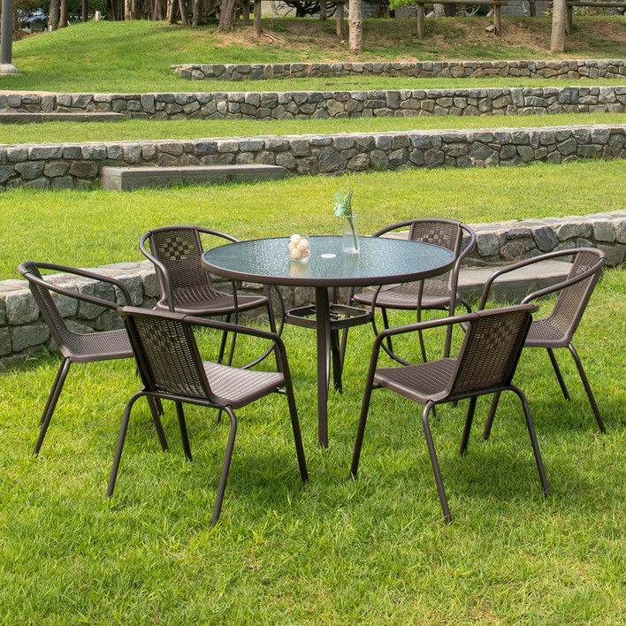 마누카 카페 야외테이블 세트 테라스 정원 야외용 테이블 2인 4인 세트