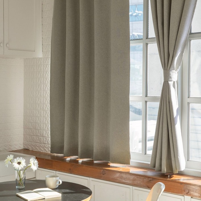 호텔식 린넨스타일 100 빛차단 암막커튼