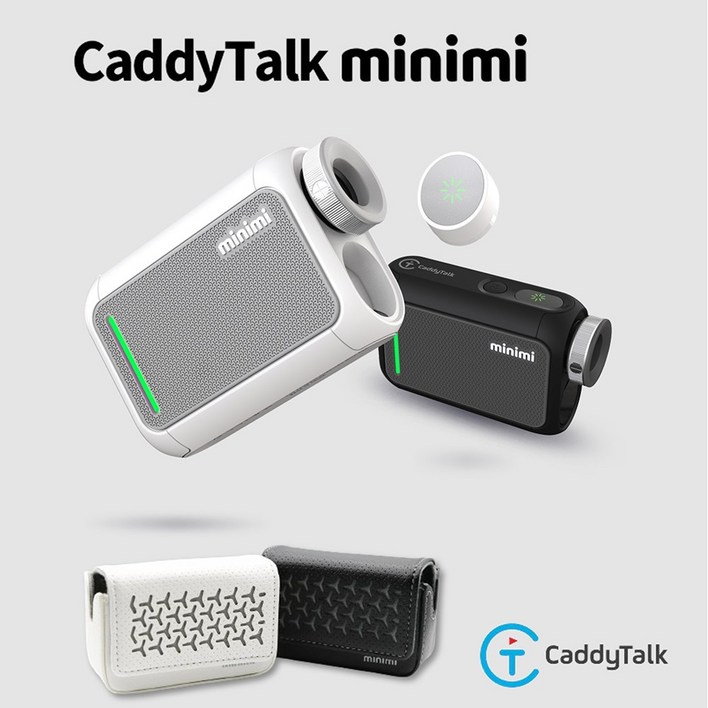 초특가 캐디톡 레이저 골프거리측정기 미니미 minini 가죽파우치 포함 가죽파우치 화이트, 단일상품, 핑크에디션