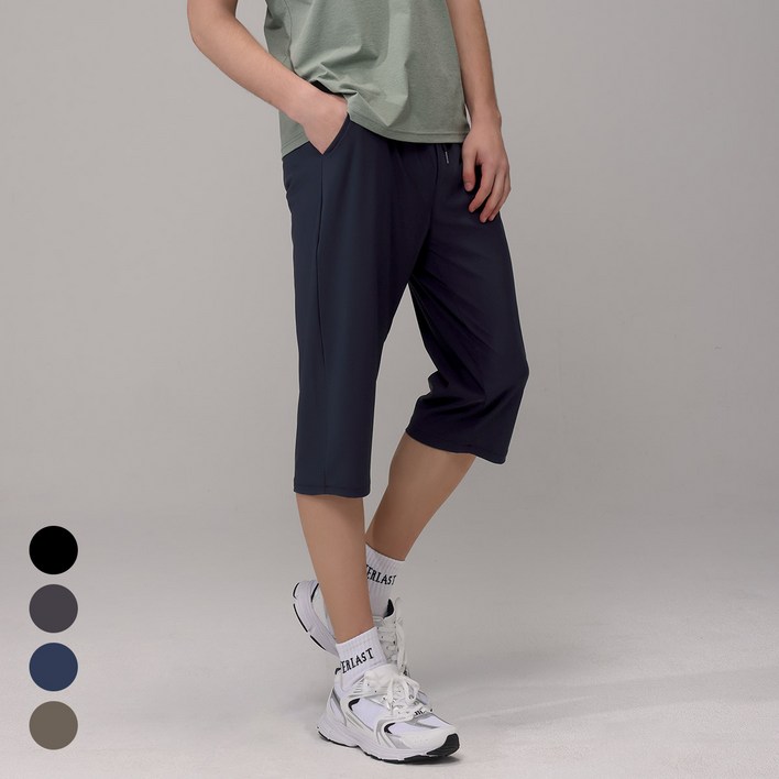 에버라스트 남자 7부 여름 바지 스트라이프 팬츠