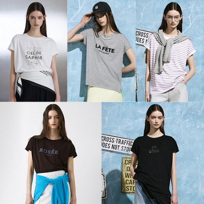 GGPX 26SS NEW 아트웍 폰테 티셔츠 5종 GX262F0501TS