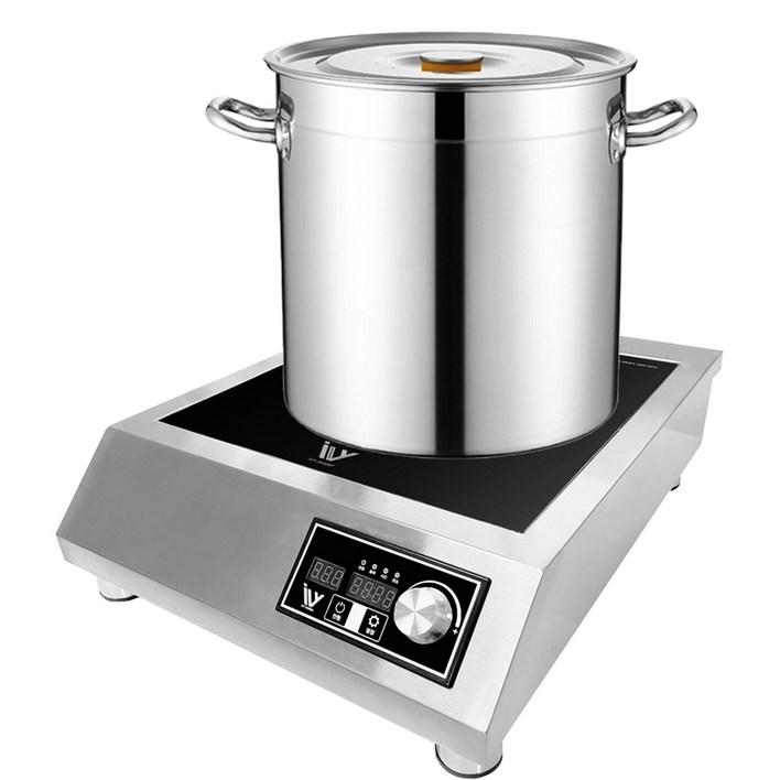 아이비 인덕션 1구 업소용 테이블 3.5Kw 주방 브런치 카페 3500W 뷔페 전기레인지 IVY3500RT