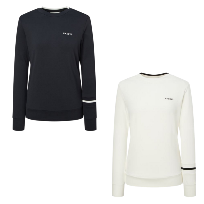 헤지스 골프 여성 포인트 라운드 우아한 맨투맨 Tshirt