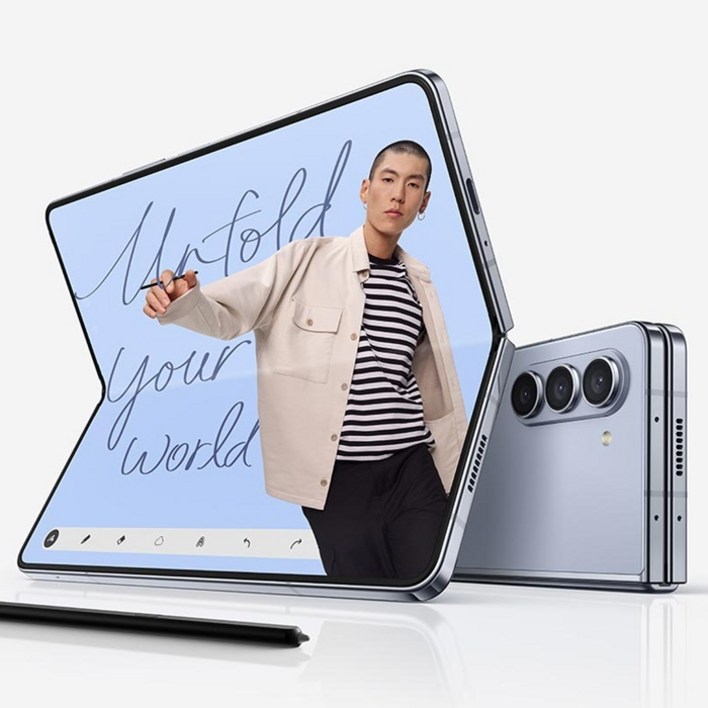 삼성전자 갤럭시 Z 폴드5 256GB SMF946 공기계 중고폰 리퍼폰, 블루, 256GB