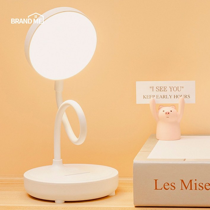 무선 LED 책상 스탠드 조명 독서등 LS01 밝기조절 각도조절가능 시력보호, 화이트 무선 LED 책상 스탠드 조명 독서등 LS01 밝기조절 각도조절가능 시력보호, 화이트