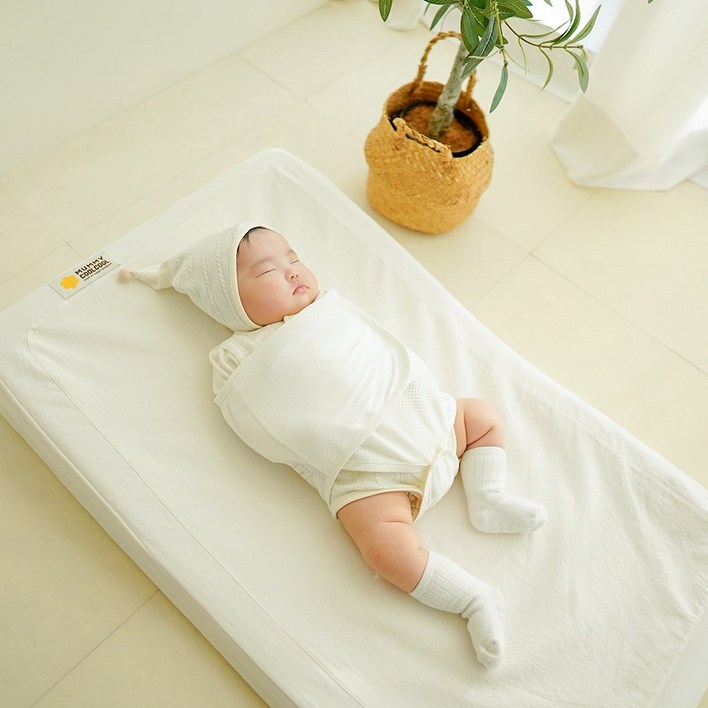 머미쿨쿨 스트랩 무소음 스와들 스트랩 수트 속싸개 냉감 밤부 메쉬