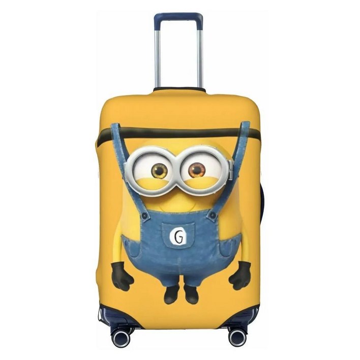 재미 있은 미니언 애니메이션 귀여운 수하물 커버 수호자 탄성 만화 여행 가방