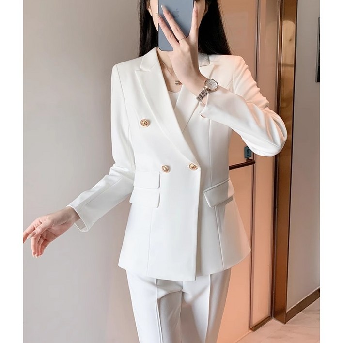 그루밍 grooming 여성 정장 슈트 투피스 세트 봄 초여름 가을 겨울 면접 고급 정장 재킷