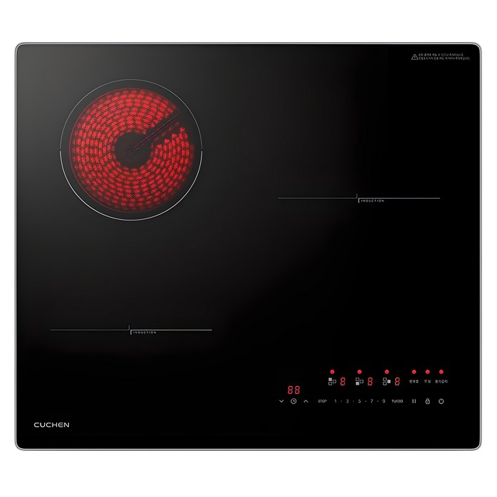 쿠첸 SMART 하이브리드 레인지 3구 방문설치, CIRC3S3410DSBE, 빌트인