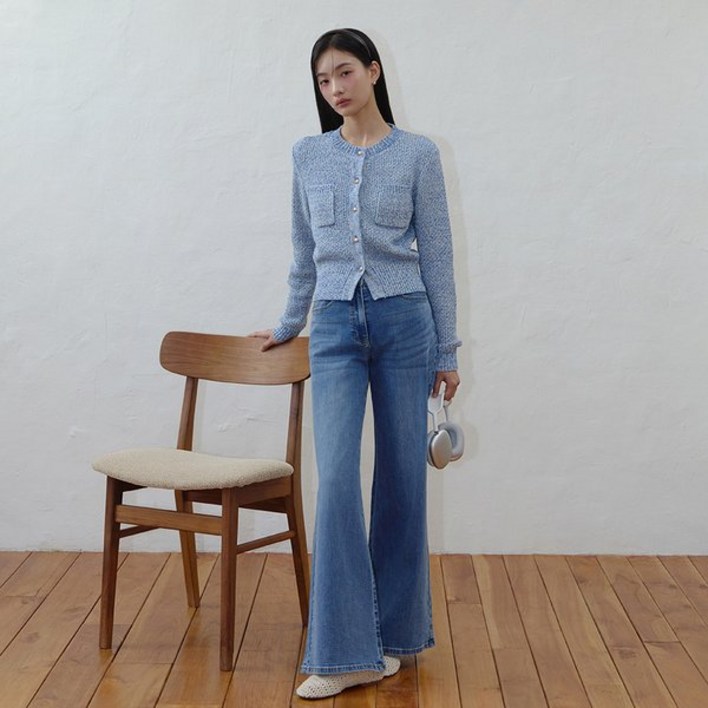 [백화점매장출고] 잇미샤 [25 S/S] 와이드 데님 팬츠 ITP5ZDP460