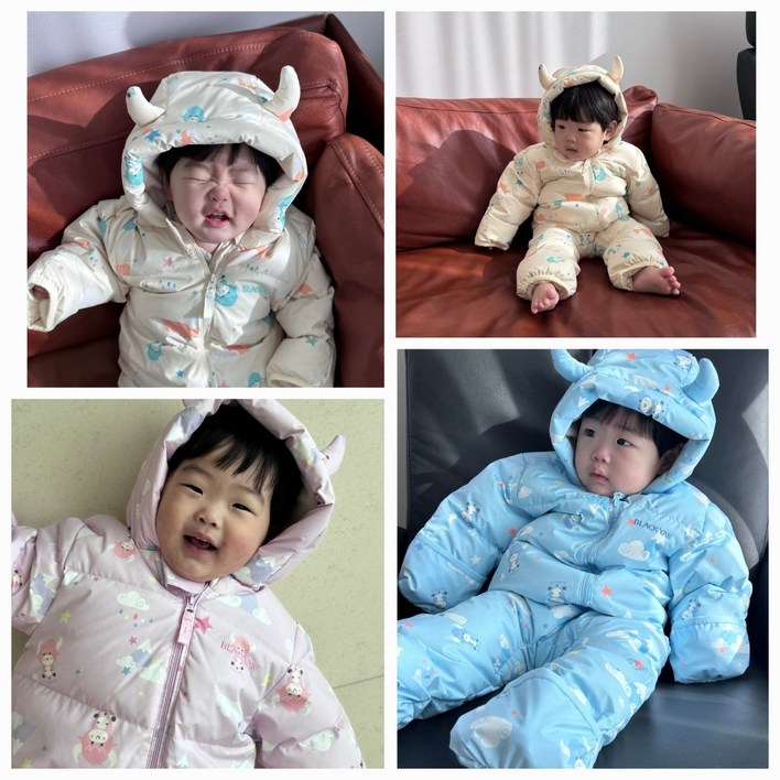 블랙야크 키즈 패딩 24년도 신상품 아가 우주복 BKO버트다운우주복