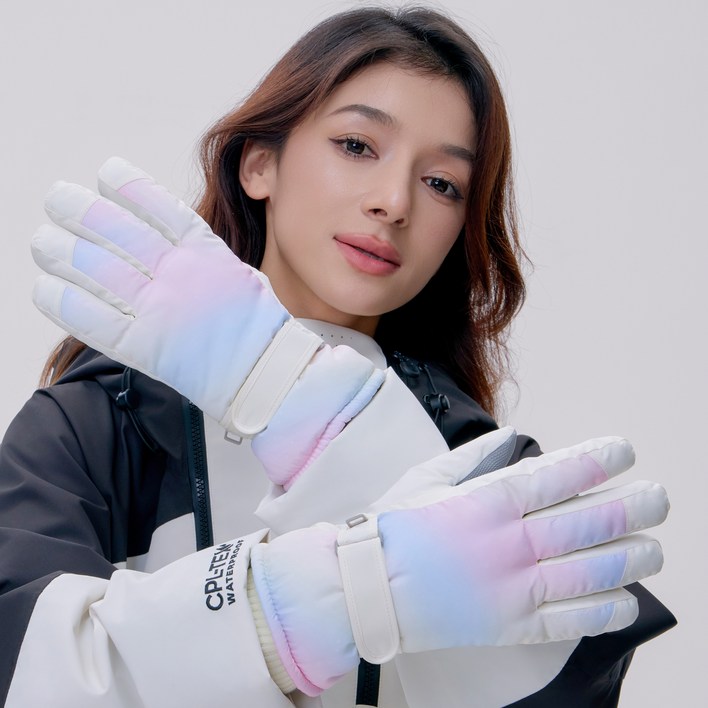 NY20 오로라 방한 방수 스마트터치 캠핑 보드 스키장갑