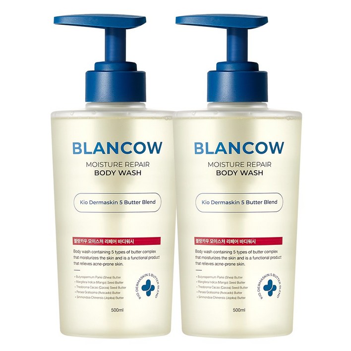 국내 유일 1회사용 피지 47개선 BHA 여드름기능성 바디워시 모공트러블 각질개선 문제성피부 즉각보습, 2개, 500ml