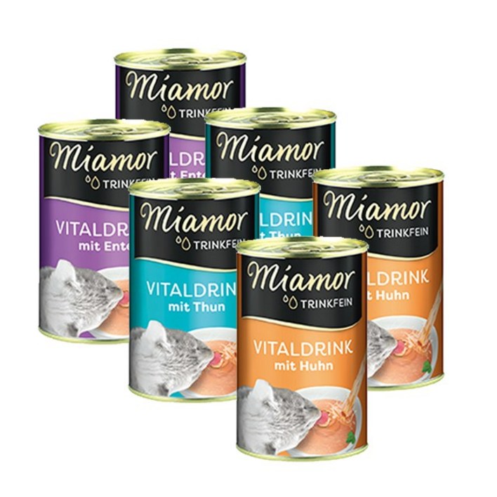 미아모아 바이탈 드링크 135ml 고양이 수분 음료, 6개, 135ml