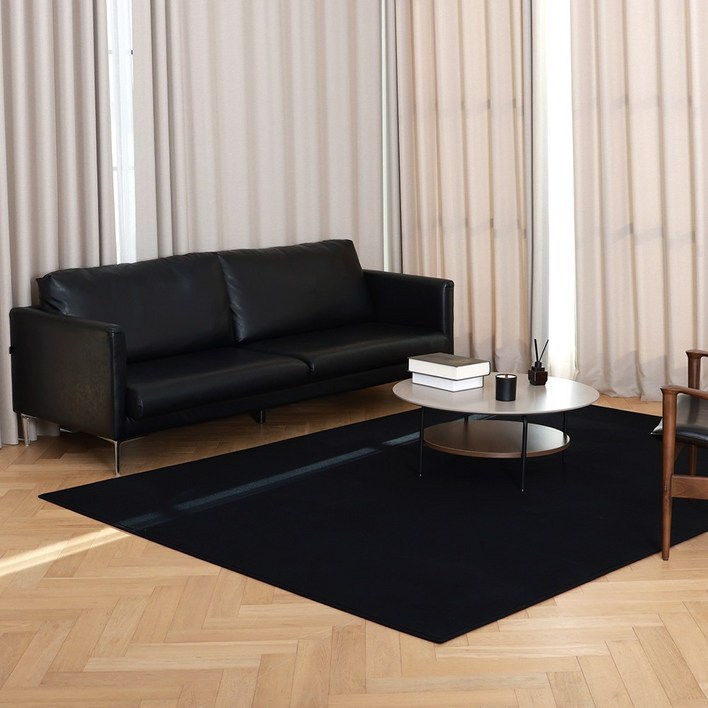 온결 먼지없는 워셔블 단모 사각 러그 카페트