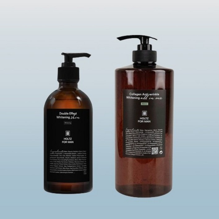 홀츠포맨 남성 남자 미백 스킨 토너 300ml 올인원스킨로션 1000ml 2종 세트 주름개선 미백 기능성 화장품, 1개